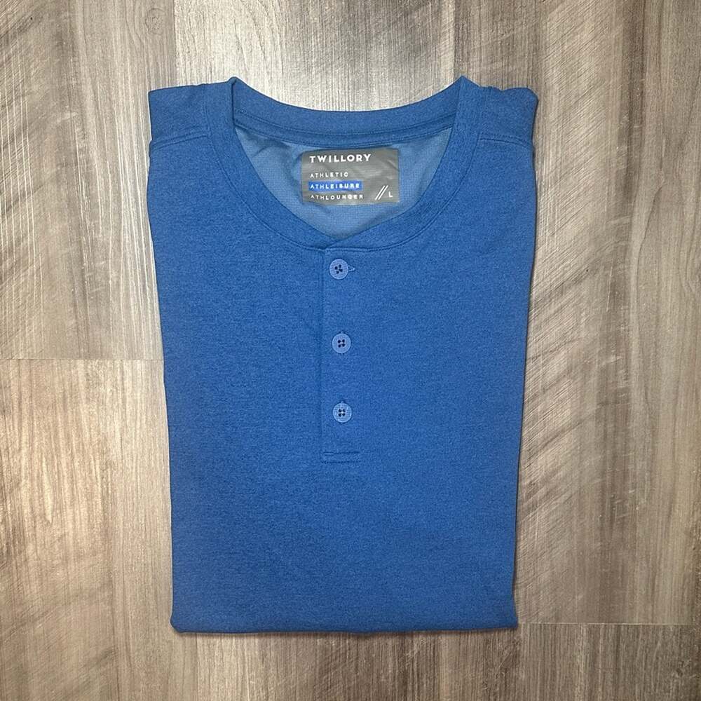Twillory Athleisure Performance Long Sleeve Henley - Large